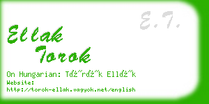 ellak torok business card